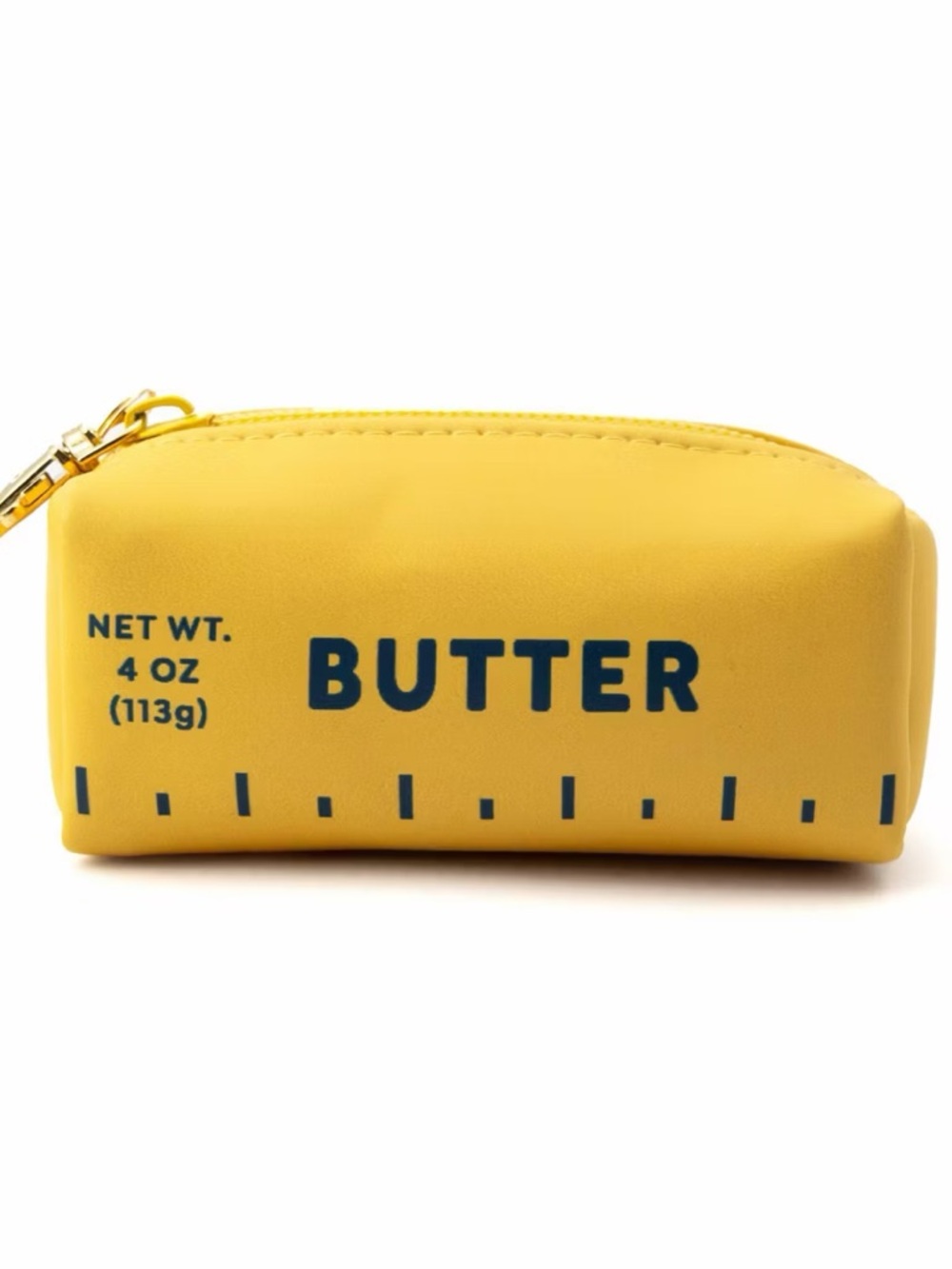 Butter Zipper Charm Pouch